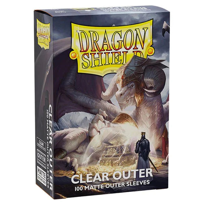 Dragon Shield Standard Size Outer Sleeves Matte Clear