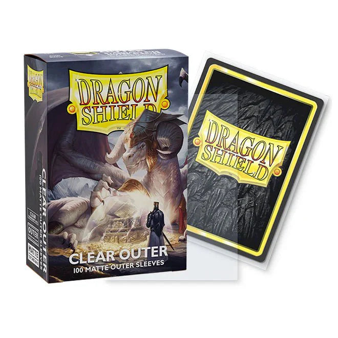 Dragon Shield Standard Size Outer Sleeves Matte Clear